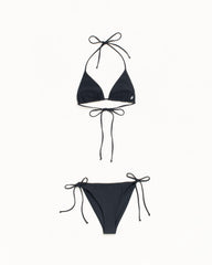 Triangle Bikini Top Womens in the color Black