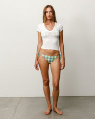 Bikini Bottom Womens In Green Plaid | product-card-slider