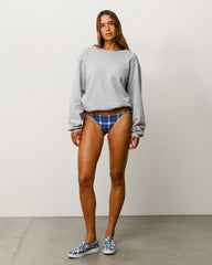 Bikini Bottom Womens In Navy Plaid | product-card-slider