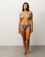 Bikini Bottom Womens In Navy Plaid