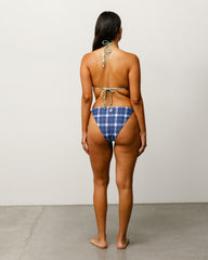 Bikini Bottom Womens In Navy Plaid