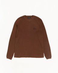 Raglan Thermal Basic Stock Unisex Long Sleeve In Brown | product-card-slider