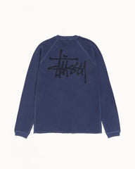 Raglan Thermal Basic Stock Unisex Long Sleeve In Navy | hero:main:collection:button-ups,basic-tops,jerseys,new-arrivals,shirts,tops-shirts,all,tees,outerwear,denim,knits,accessories,sunglasses,hoodies,thermals,sweats,mens-hoodies-sweatshirts,shorts,pants,bottoms,crew-sweats,zip-ups,swim,sweatpants, | product-card-slider