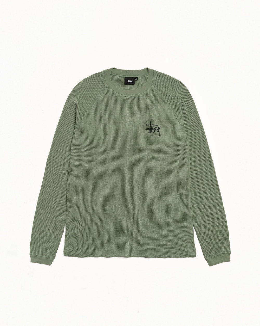 Basic Stüssy Thermal Long Sleeve in Sage | product-card-slider