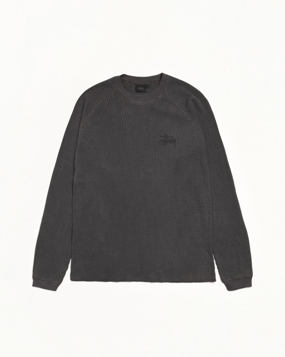 Basic Stüssy Thermal Knit in Washed Black | product-card-slider