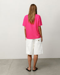 Classic Pique Polo shirt in pink, midweight cotton with rib-knit collar and cuffs.