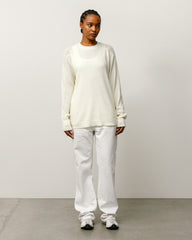 Stüssy Wool LS Thermal crewneck long sleeve in ecru | product-card-slider