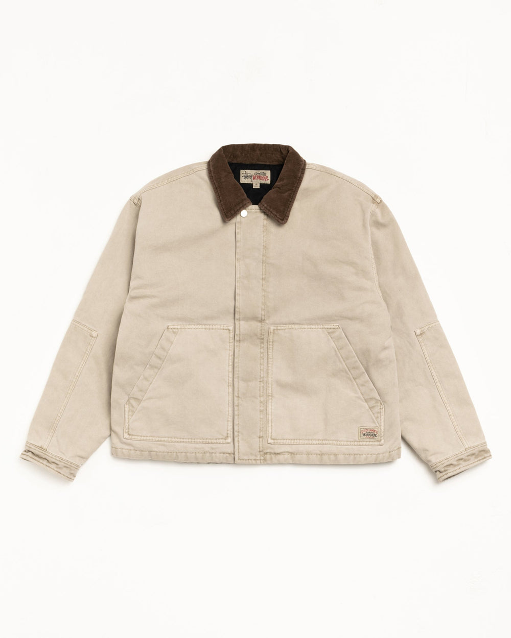 Workgear Jacket Mens Long Sleeve In Grey | hero:main:collection:new-arrivals,shirts,tops-shirts,all,tees,outerwear,denim,knits,accessories,sunglasses,hoodies,sweats,mens-hoodies-sweatshirts,shorts,pants,bottoms,crew-sweats,zip-ups,swim,sweatpants, | product-card-slider