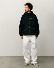 Lightweight Hooded Jacket Mens Long Sleeve In Black