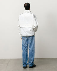Lightweight Pullover Jacket Unisex Long Sleeve In White