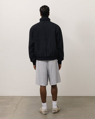 Polar Fleece Lined Jacket Unisex Long Sleeve In Black