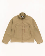 Soft Shell Jacket Unisex Long Sleeve In Coyote | hero:main:collection:new-arrivals,shirts,tops-shirts,all,tees,outerwear,denim,knits,accessories,sunglasses,hoodies,sweats,mens-hoodies-sweatshirts,shorts,pants,bottoms,crew-sweats,zip-ups,swim,sweatpants,graphics,lazy-tees,swim,basic-9twenty,button-ups,shorts,cargos,denim-jeans,bottoms,bags,belts,wearables,gear,footwear,button-ups,basic-tops,jerseys,big-ol,classics,slim,jackets,all, | product-card-slider