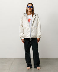 Hooded Coaches Jacket Unisex Long Sleeve In Bone | product-card-slider