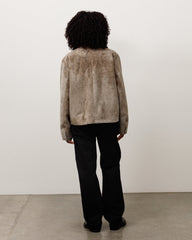 Garage Jacket Suede Unisex Long Sleeve In Suede