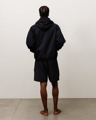 Coastline Hooded Jacket Unisex Long Sleeve In Black