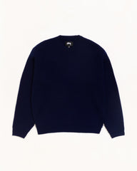 Waffle Cashmere Sweater Unisex Long Sleeve In Deep Navy | hero:main:collection:new-arrivals,shirts,tops-shirts,all,tees,outerwear,denim,knits,accessories,sunglasses,hoodies,sweats,mens-hoodies-sweatshirts,shorts,pants,bottoms,crew-sweats,zip-ups,swim,sweatpants,graphics,lazy-tees,swim,basic-9twenty,button-ups,shorts,cargos,denim-jeans,bottoms,bags,belts,wearables,gear,footwear,button-ups,basic-tops,jerseys,big-ol,classics,slim,jackets,all, | product-card-slider