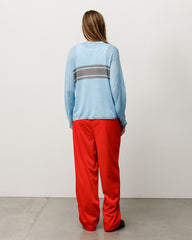 Striped Long Sleeve Sweater Unisex Long Sleeve In Blue
