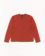 Lightweight Stripe Sweater Unisex Long Sleeve In Red | hero:main:collection:new-arrivals,shirts,tops-shirts,all,tees,outerwear,denim,knits,accessories,sunglasses,hoodies,sweats,mens-hoodies-sweatshirts,shorts,pants,bottoms,crew-sweats,zip-ups,swim,sweatpants,graphics,lazy-tees,swim,basic-9twenty,button-ups,shorts,cargos,denim-jeans,bottoms,bags,belts,wearables,gear,footwear,button-ups,basic-tops,jerseys,big-ol,classics,slim,jackets,all, | product-card-slider