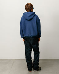 Varsity Zip Hood Unisex Long Sleeve In Navy