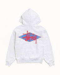 Basic Diamond Zip Hood Mens Long Sleeve In Ash Heather | hero:main:collection:new-arrivals,shirts,tops-shirts,all,tees,outerwear,denim,knits,accessories,sunglasses,hoodies,sweats,mens-hoodies-sweatshirts,shorts,pants,bottoms,crew-sweats,zip-ups,swim,sweatpants,graphics,lazy-tees,mens-swim,womens-swim,swim,basic-9twenty,button-ups,jerseys,thermals,shorts,trunks,cargos,denim-jeans,bottoms,bags,belts,wearables,gear,footwear,button-ups,basic-tops,jerseys, | product-card-slider