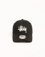 Stüssy 9TWENTY Basic Cap in the color Black | hero:main:collection:new-arrivals,shirts,tops-shirts,all,tees,outerwear,denim,knits,accessories,sunglasses,hoodies,sweats,mens-hoodies-sweatshirts,shorts,pants,bottoms,crew-sweats,zip-ups,swim,sweatpants,graphics,lazy-tees,mens-swim,womens-swim,swim,basic-9twenty,button-ups,jerseys,thermals,shorts,trunks,cargos,denim-jeans,bottoms,bags,belts,wearables,gear,footwear,button-ups,basic-tops,jerseys, | product-card-slider