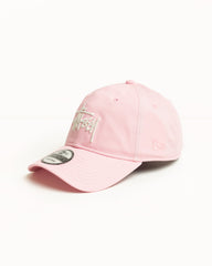 9TWENTY BASIC CAP cap in Pink by Stüssy, unstructured crown | product-card-slider