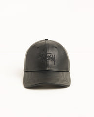 Lp Leather Strapback Cap Unisex In Black | hero:main:collection:new-arrivals,shirts,tops-shirts,all,tees,outerwear,denim,knits,accessories,sunglasses,hoodies,sweats,mens-hoodies-sweatshirts,shorts,pants,bottoms,crew-sweats,zip-ups,swim,sweatpants,graphics,lazy-tees,swim,basic-9twenty,button-ups,shorts,cargos,denim-jeans,bottoms,bags,belts,wearables,gear,footwear,button-ups,basic-tops,jerseys,big-ol,classics,slim,jackets,all, | product-card-slider