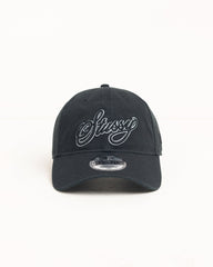 Cursive 9twenty Cap Unisex In Black | hero:main:collection:new-arrivals-3298660924,new-arrivals,shirts,tops-shirts,all,tees,outerwear,denim,knits,accessories,hoodies,sweats,shorts,pants,bottoms,crew-sweats,zip-ups,sweatpants,graphics,basic-9twenty,button-ups,shorts,cargos,denim-jeans,bottoms,bags,belts,wearables,gear,footwear,button-ups,basic-tops,jerseys,big-ol,classics,slim,jackets,all, | product-card-slider