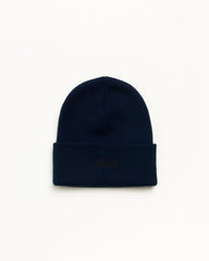 Cuff Beanie Stock Beanie in Eclipse Navy with Stüssy stock logo | hero:main:collection:new-arrivals,shirts,tops-shirts,all,tees,outerwear,denim,knits,accessories,sunglasses,hoodies,sweats,mens-hoodies-sweatshirts,shorts,pants,bottoms,crew-sweats,zip-ups,swim,sweatpants,graphics,lazy-tees,mens-swim,womens-swim,swim,basic-9twenty,button-ups,jerseys,thermals,shorts,trunks,cargos,denim-jeans,bottoms,bags,belts,wearables,gear,footwear,button-ups,basic-tops,jerseys, | product-card-slider