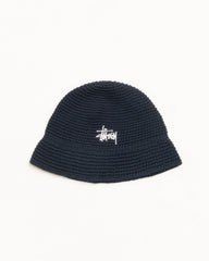 Basic Linen Knit Bucket Unisex In Black | hero:main:collection:new-arrivals,shirts,tops-shirts,all,tees,outerwear,denim,knits,accessories,sunglasses,hoodies,sweats,mens-hoodies-sweatshirts,shorts,pants,bottoms,crew-sweats,zip-ups,swim,sweatpants,graphics,lazy-tees,mens-swim,womens-swim,swim,basic-9twenty,button-ups,jerseys,thermals,shorts,trunks,cargos,denim-jeans,bottoms,bags,belts,wearables,gear,footwear,button-ups,basic-tops,jerseys,bucket-hats,caps, | product-card-slider