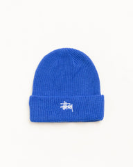 Basic Stüssy Cuff Beanie in True Blue | hero:main:collection:new-arrivals,shirts,tops-shirts,all,tees,outerwear,denim,knits,accessories,sunglasses,hoodies,sweats,mens-hoodies-sweatshirts,shorts,pants,bottoms,crew-sweats,zip-ups,swim,sweatpants,graphics,lazy-tees,mens-swim,womens-swim,swim,basic-9twenty,button-ups,jerseys,thermals,shorts,trunks,cargos,denim-jeans,bottoms,bags,belts,wearables,gear,footwear,button-ups,basic-tops,jerseys, | product-card-slider