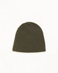 Textured Knit Skullcap Unisex In Olive | product-card-slider