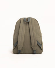 CANVAS BACKPACK Accessories in Green, 12oz cotton canvas with adjustable padded shoulder straps — Stüssy