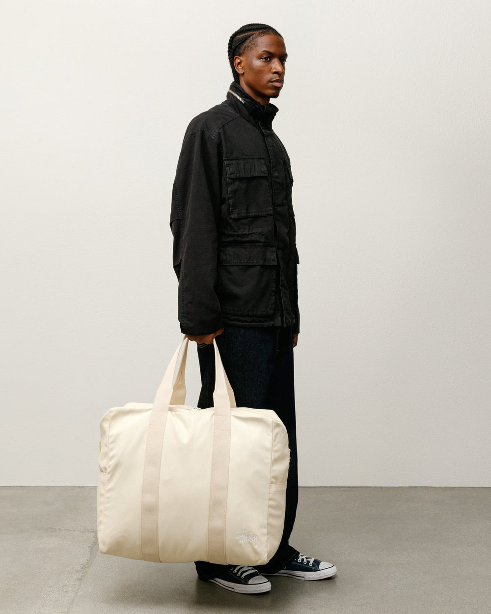 Canvas Flight Bag Accessories in Natural | product-card-slider
