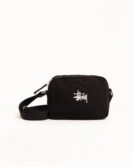 Canvas Side Pouch Accessories In Black | hero:main:collection:bags,new-arrivals,shirts,tops-shirts,all,tees,outerwear,denim,knits,accessories,sunglasses,hoodies,sweats,mens-hoodies-sweatshirts,shorts,pants,bottoms,crew-sweats,zip-ups,swim,sweatpants, | product-card-slider