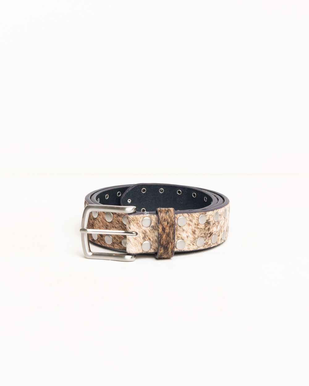 8 Ball Studded Belt Unisex In Raw Cowhide Hair | hero:main:collection:new-arrivals,shirts,tops-shirts,all,tees,outerwear,denim,knits,accessories,sunglasses,hoodies,sweats,mens-hoodies-sweatshirts,shorts,pants,bottoms,crew-sweats,zip-ups,swim,sweatpants, | product-card-slider