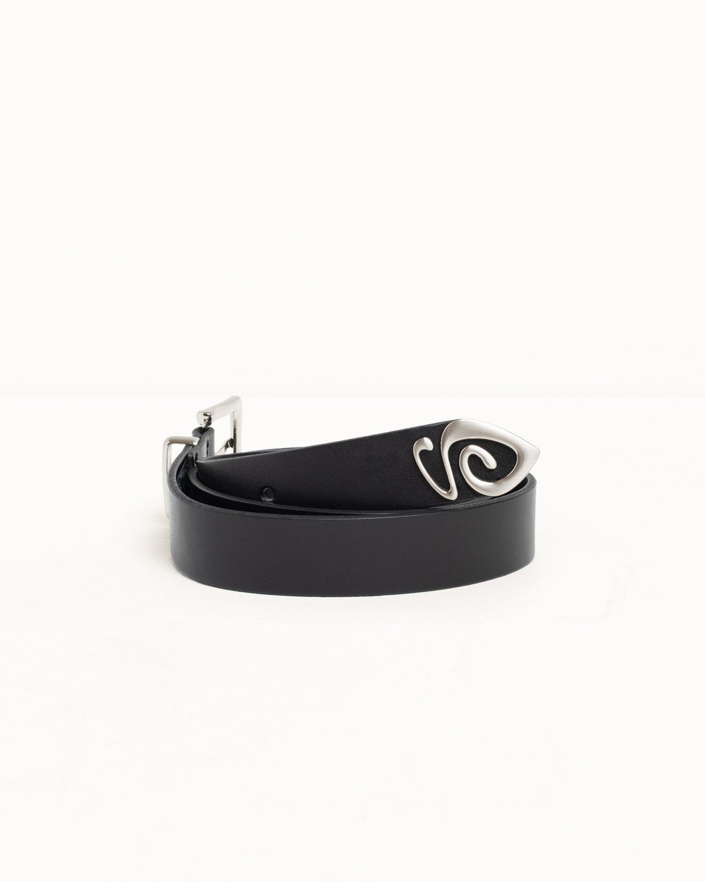 Metal S Tip Belt Accessories In Black | hero:main:collection:new-arrivals,shirts,tops-shirts,all,tees,outerwear,denim,knits,accessories,sunglasses,hoodies,sweats,mens-hoodies-sweatshirts,shorts,pants,bottoms