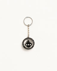 Spinning Dice Keychain Accessories In Silver
