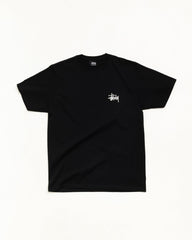 Basic Stüssy Tee unisex short-sleeve cotton in black | product-card-slider