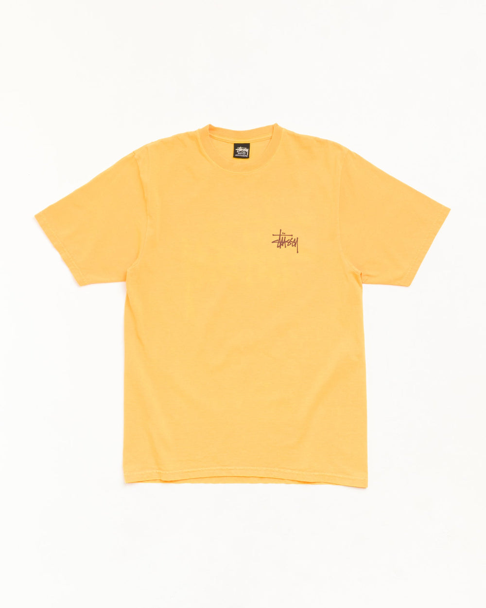 Basic Stussy Pig. Dyed Tee Unisex Short Sleeve In Marigold | product-card-slider
