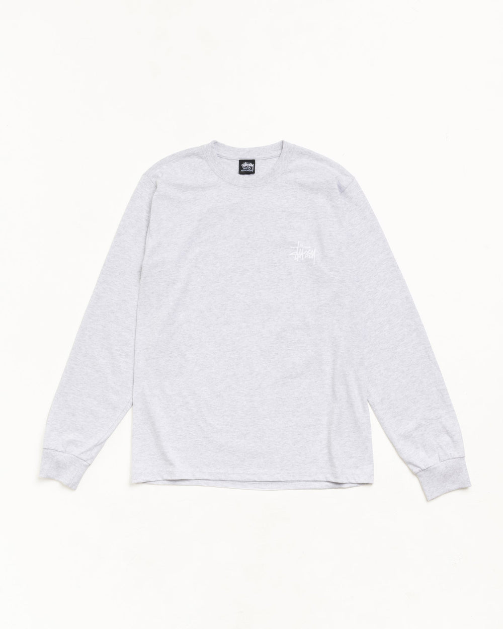 Basic Stussy Ls Tee Unisex Long Sleeve In Ash Heather | product-card-slider