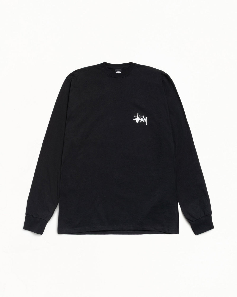 Basic Stussy Ls Tee Mens Long Sleeve In Black | product-card-slider