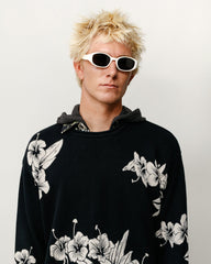 Roman Sunglasses Unisex In Bone/black Lens