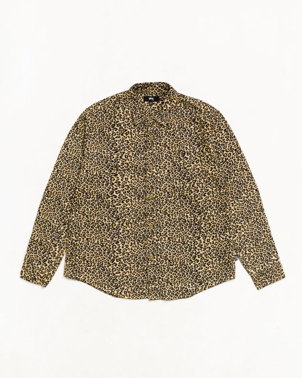 Animal Print Flannel Shirt Unisex Long Sleeve In Leopard | hero:main:collection:new-arrivals,shirts,tops-shirts,all,tees,outerwear,denim,knits,accessories,sunglasses,hoodies,sweats,mens-hoodies-sweatshirts,shorts,pants,bottoms,crew-sweats,zip-ups,swim,sweatpants,graphics,lazy-tees,swim,basic-9twenty,button-ups,shorts,cargos,denim-jeans,bottoms,bags,belts,wearables,gear,footwear,button-ups,basic-tops,jerseys,big-ol,classics,slim,jackets,all, | product-card-slider