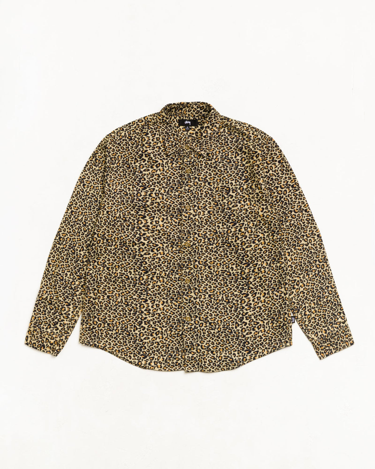 Animal Print Flannel Shirt Unisex Long Sleeve In Leopard | hero:main:collection:new-arrivals,shirts,tops-shirts,all,tees,outerwear,denim,knits,accessories,sunglasses,hoodies,sweats,mens-hoodies-sweatshirts,shorts,pants,bottoms,crew-sweats,zip-ups,swim,sweatpants,graphics,lazy-tees,swim,basic-9twenty,button-ups,shorts,cargos,denim-jeans,bottoms,bags,belts,wearables,gear,footwear,button-ups,basic-tops,jerseys,big-ol,classics,slim,jackets,all, | product-card-slider