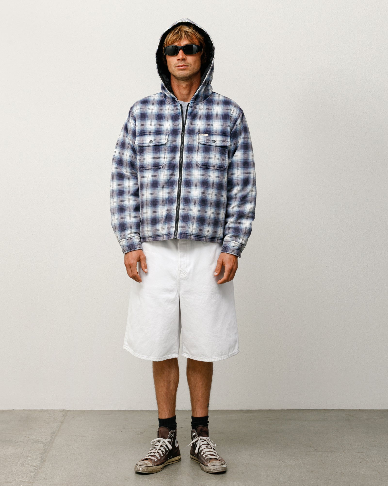 Big Ol Short Denim Mens Regular In White | product-card-slider