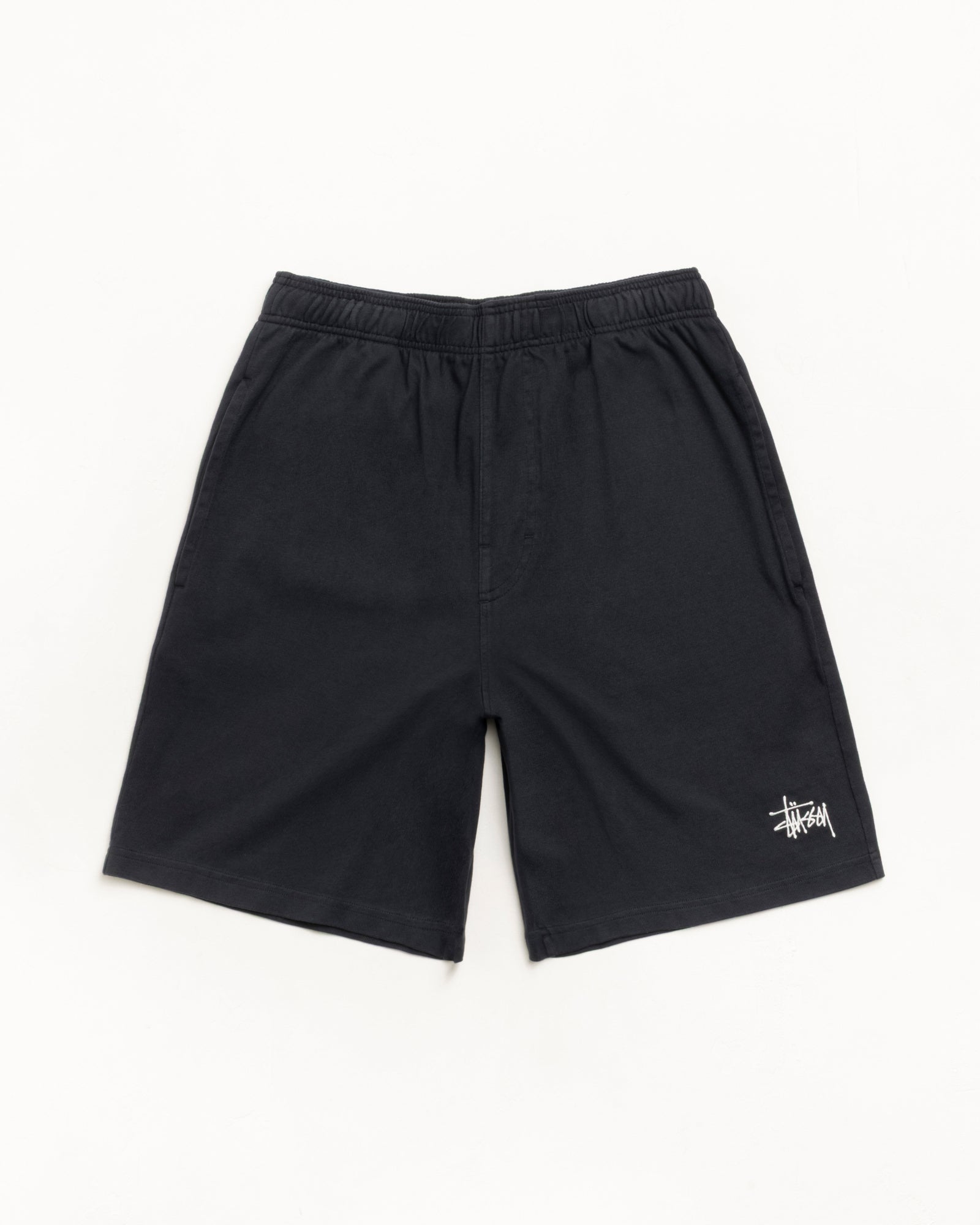 Jersey Short Mens Regular In Black | hero:main:collection:trunks,bottoms,cargos,denim-jeans,new-arrivals,new-test,spring-summer-collection,shirts,tops-shirts,all,tees,outerwear,denim,knits,accessories,sunglasses,hoodies,sweats,mens-hoodies-sweatshirts,shorts,pants,bottoms | product-card-slider