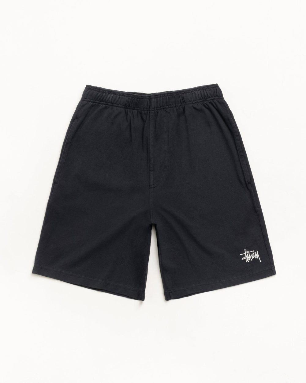 Jersey Short Mens Regular In Black | hero:main:collection:trunks,bottoms,cargos,denim-jeans,new-arrivals,new-test,spring-summer-collection,shirts,tops-shirts,all,tees,outerwear,denim,knits,accessories,sunglasses,hoodies,sweats,mens-hoodies-sweatshirts,shorts,pants,bottoms | product-card-slider