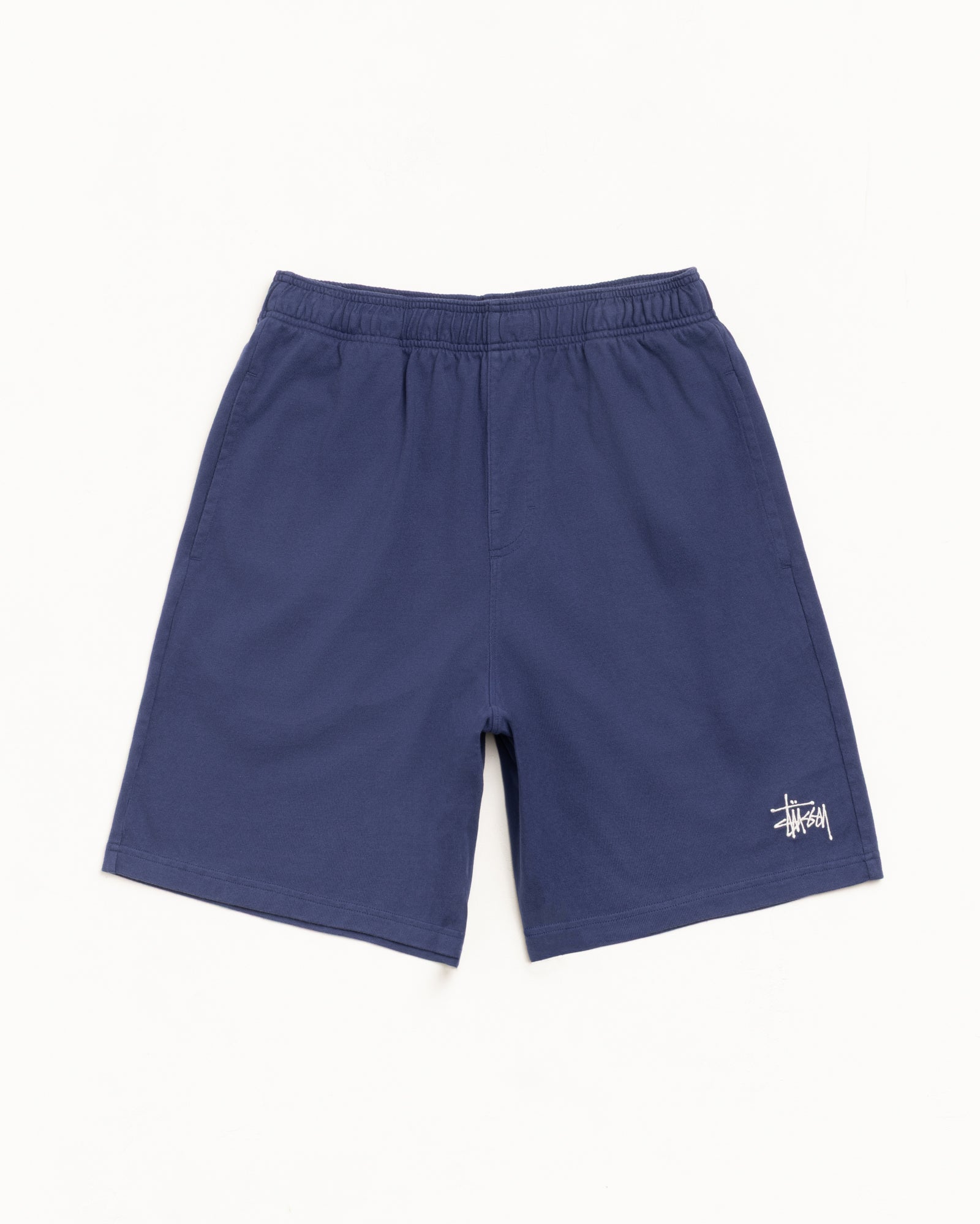 Jersey Short Mens Regular In Navy | hero:main:collection:trunks,bottoms,cargos,denim-jeans,new-arrivals,new-test,spring-summer-collection,shirts,tops-shirts,all,tees,outerwear,denim,knits,accessories,sunglasses,hoodies,sweats,mens-hoodies-sweatshirts,shorts,pants,bottoms | product-card-slider
