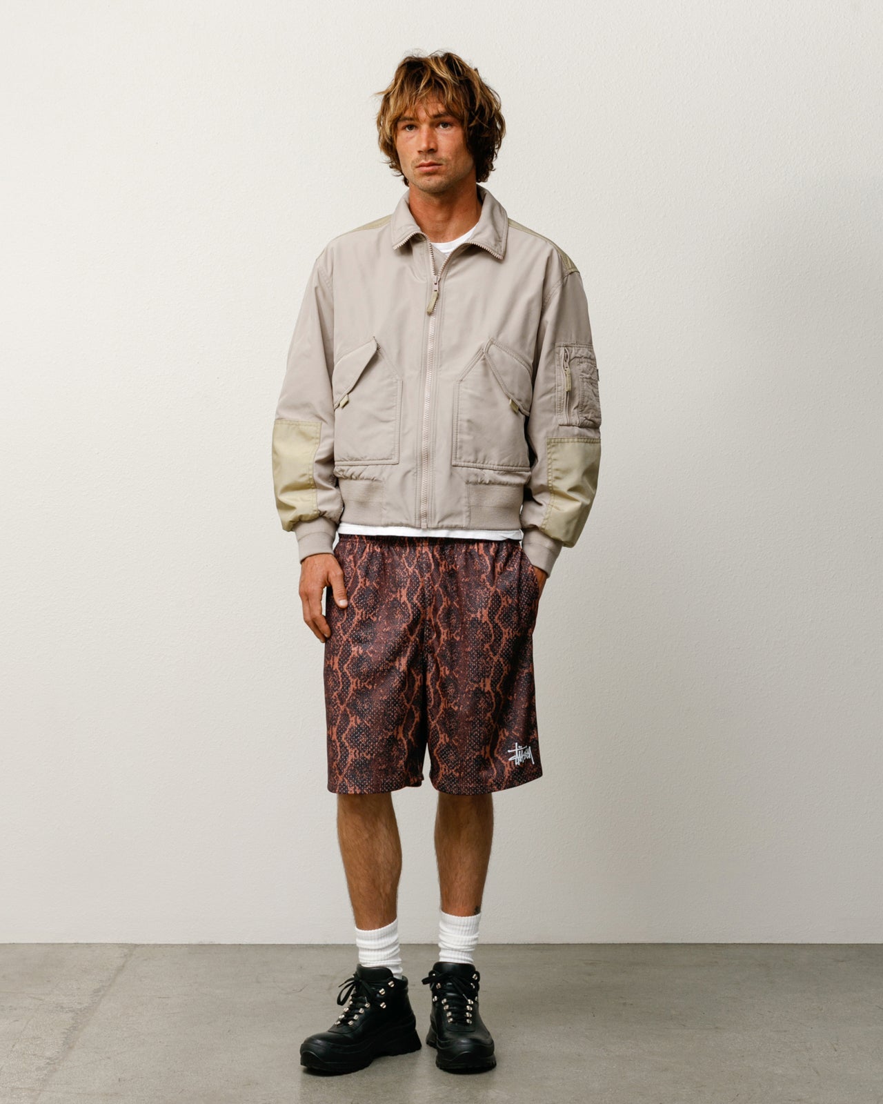 Mesh Short Basic Mens Regular In Snake | product-card-slider
